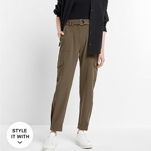 Express olive green cargo pants 12S
